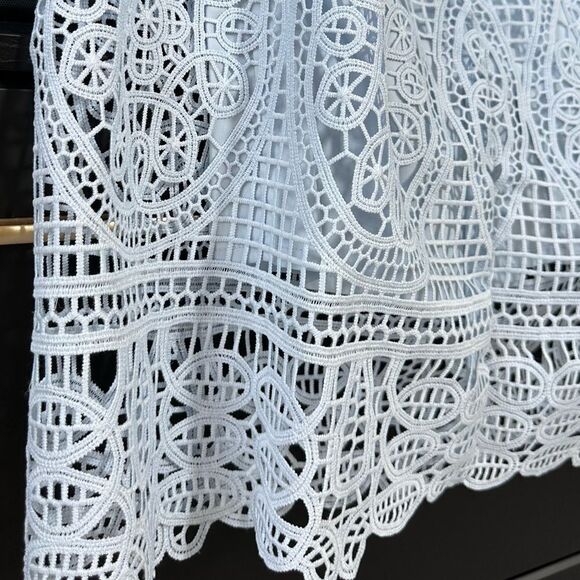 Bardot Light Blue Versailles Lace Dress Size 10 - Picture 7 of 14